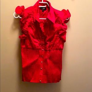 This is a top in fuschia.